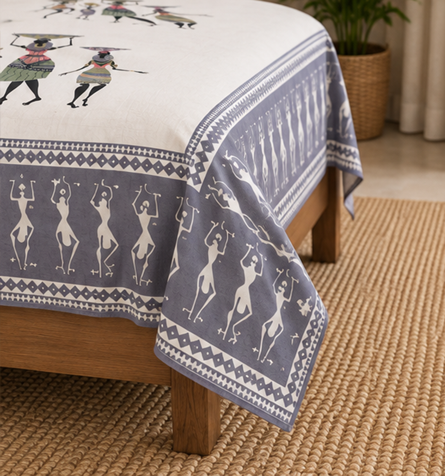 Adiva Tribal Art Cotton Bedsheet