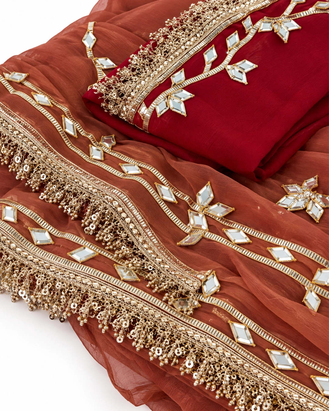 Warm Rust Gota Patti