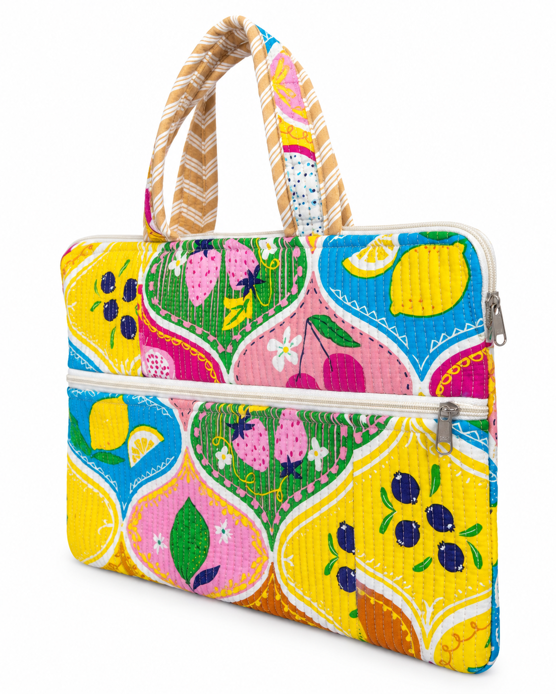 Tropical Fiesta Quilted Laptop Bag