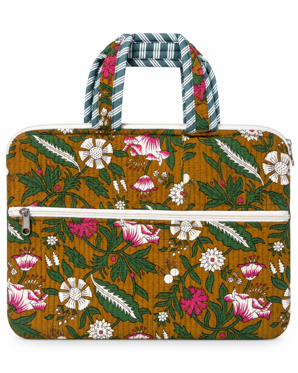 Meadow Bloom Quilted Laptop Bag