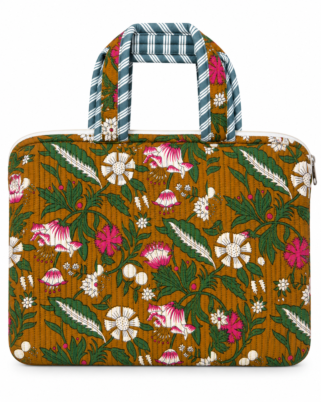Meadow Bloom Quilted Laptop Bag