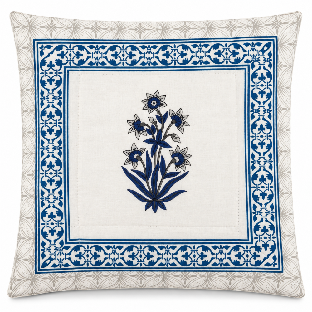 Neel Pushp Heritage Cushion Cover