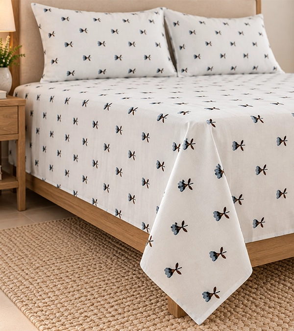 Ivory Bloom Premium Cotton