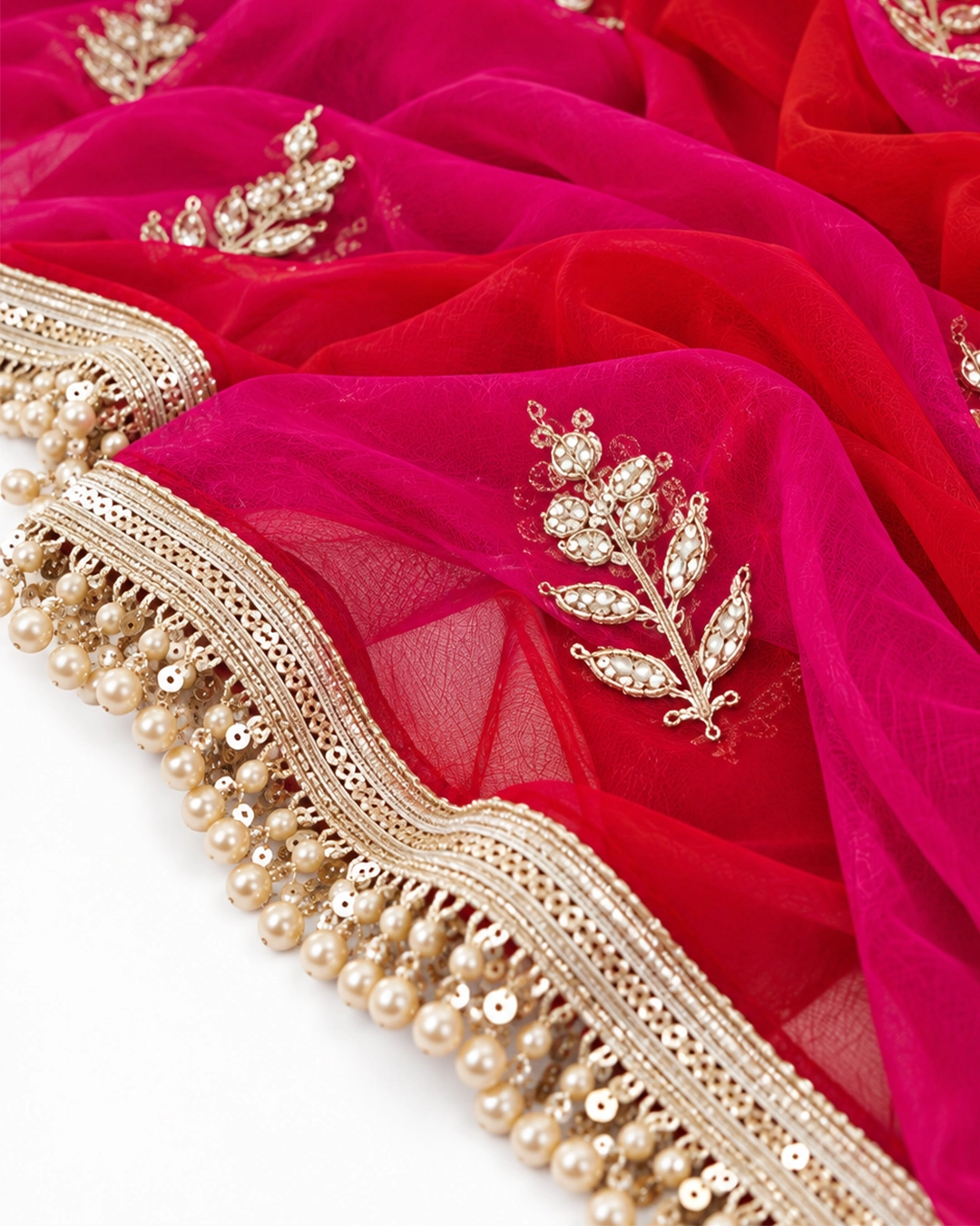 Kundan Handwork Saree