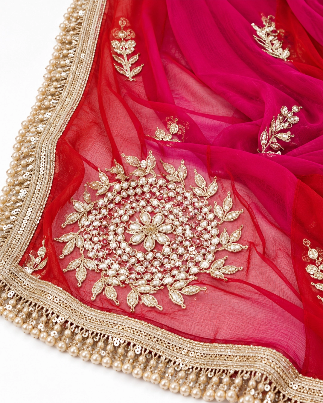 Kundan Handwork Saree