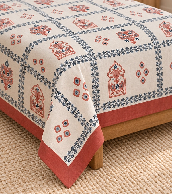 Jaipur Courtyard Printed Bedsheet