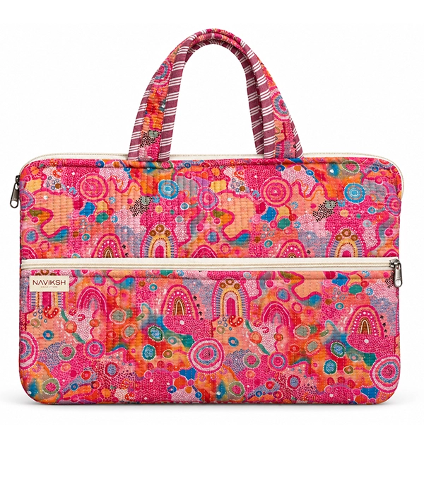Pink Fiesta Quilted Laptop Bag
