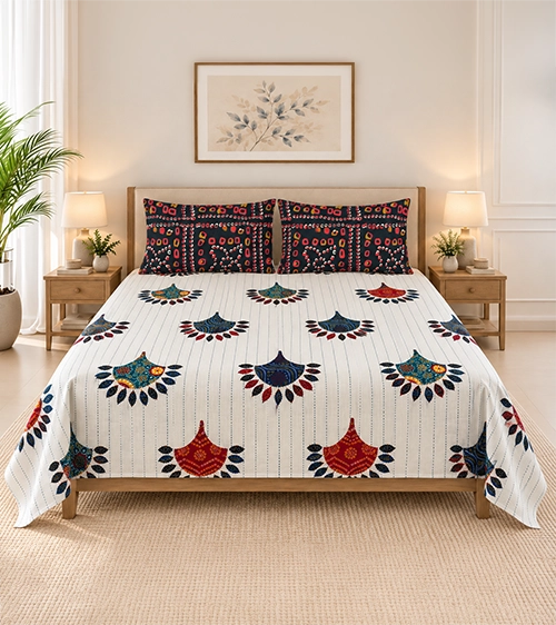 Royal Mandala Bloom Bedsheet