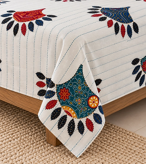 Royal Mandala Bloom Bedsheet