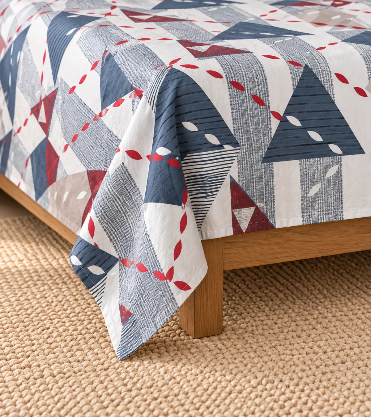 Urban Mosaic Geometric Bedsheet Set